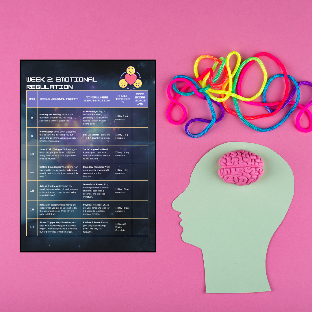 The 30-Day Mind Detox Digital Journal: Mindfulness, Gratitude, and Stress Relief + FREE Weekly Planner